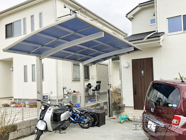 兵庫県川西市ののカーポート プレシオスポート 積雪〜20cm対応 施工例