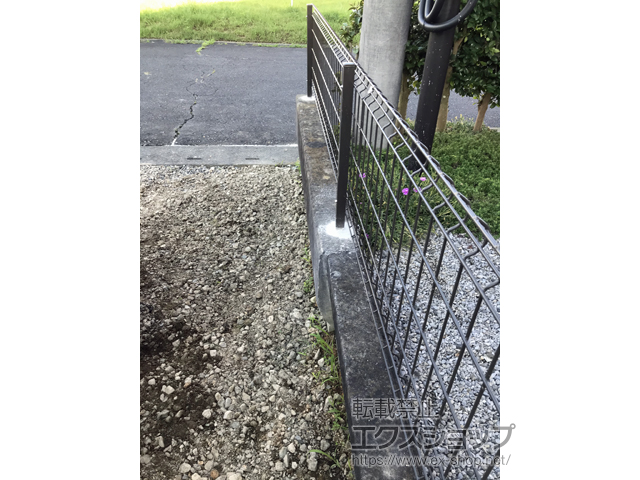 栃木県矢板市ののフェンス・柵 ハイグリッドフェンスUF8型 フリーポールタイプ 施工例