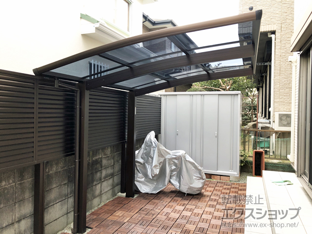 神奈川県平塚市ののサイクルポート・駐輪場 プレシオスポート ミニ 積雪〜20cm対応 施工例