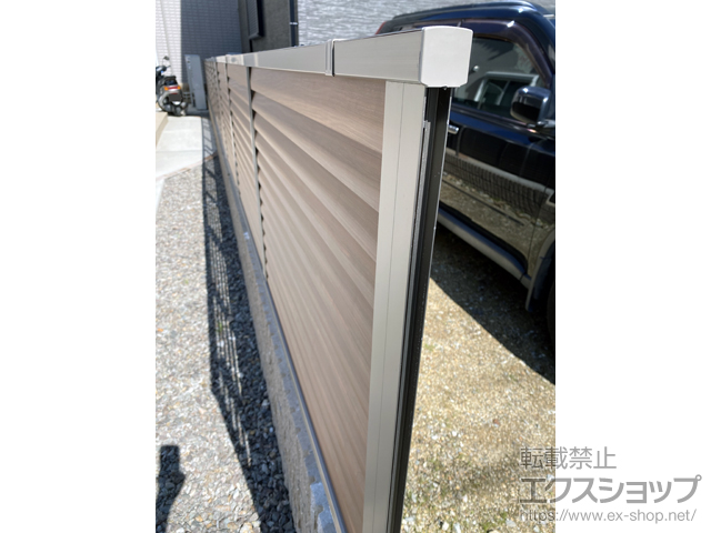大阪府泉佐野市ののフェンス・柵 シャトレナ M3型 フリー支柱タイプ 施工例