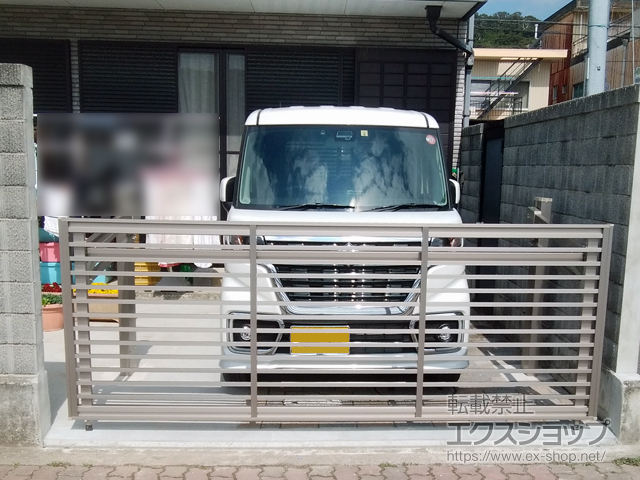 和歌山県有田市ののカーゲート オーバードアS1型 手動式 施工例