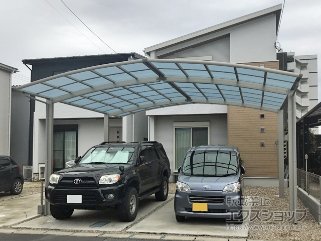 愛知県半田市ののカーポート レイナポートグラン M合掌　積雪〜20cm対応 施工例