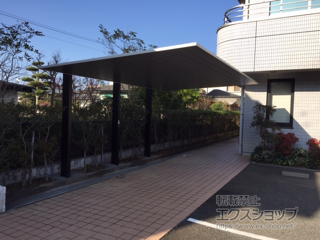 宮崎県日南市ののカーポート カーポートSC 積雪対応20cm 施工例