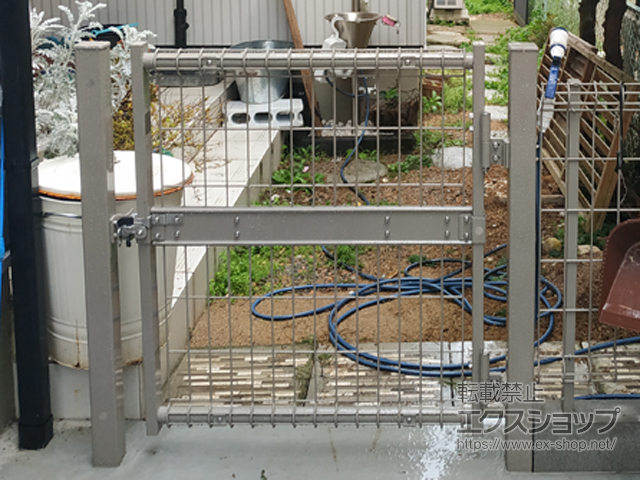 兵庫県神戸市のの門扉 ハイグリッド門扉N8型 片開き　柱使用 施工例