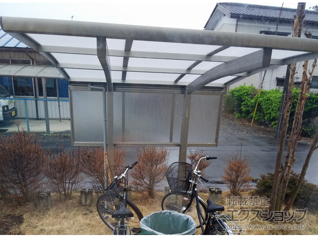 栃木県小山市ののサイクルポート・駐輪場 プレシオスポート ミニ 積雪〜20cm対応 施工例