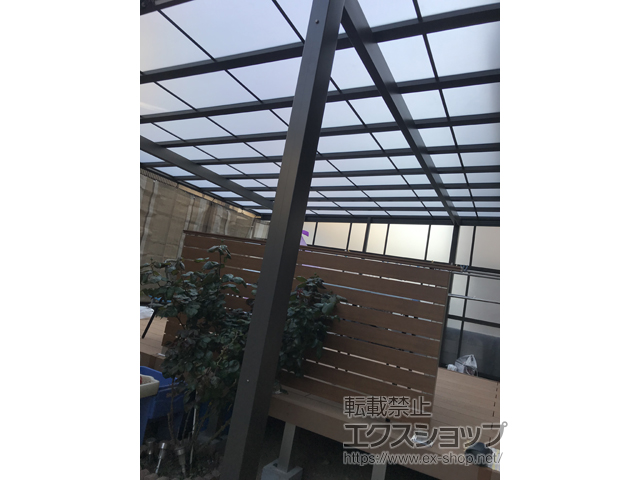 広島県福山市ののカーポート ソリッドポート ワイド 積雪〜20cm対応 施工例