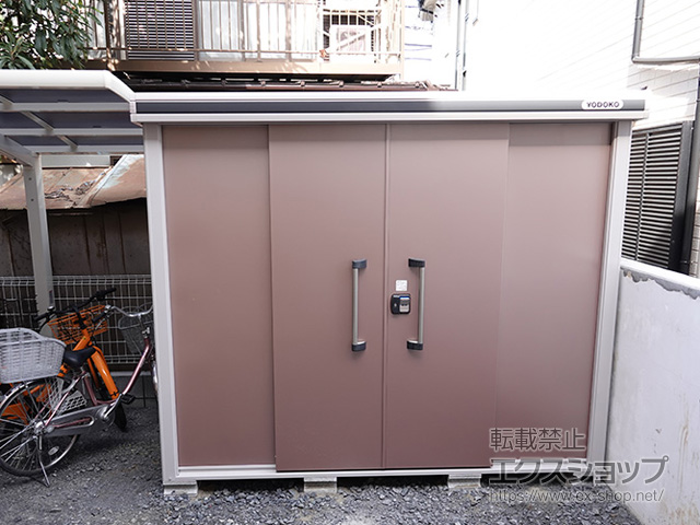 東京都東久留米市のの物置・屋外倉庫 エルモ 一般型 2570×1520×2120 LMD-2515-MR 施工例