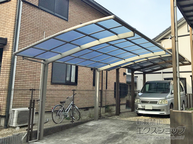愛知県みよし市ののカーポート ネスカR (ラウンドスタイル) 積雪〜20cm対応 施工例