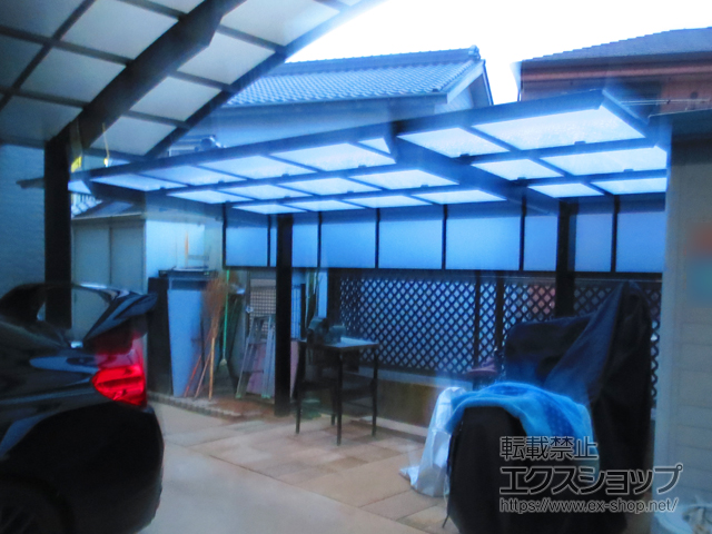 愛知県豊田市ののサイクルポート・駐輪場 ネスカFミニ (フラットスタイル) 積雪〜20cm対応 施工例