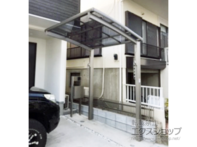 東京都江戸川区ののサイクルポート・駐輪場 ネスカRミニ (ラウンドスタイル) 積雪〜20cm対応 施工例