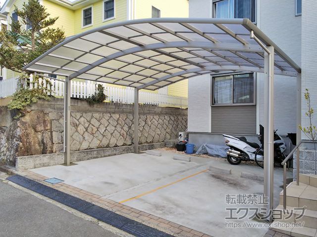 兵庫県川西市ののカーポート レイナツインポートグラン　積雪〜20cm対応 施工例
