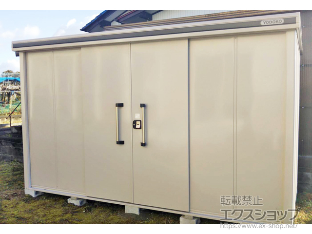 滋賀県蒲生郡竜王町のの物置・屋外倉庫 エルモ 一般型 3620×1870×2118 LMD-3618-CB 施工例