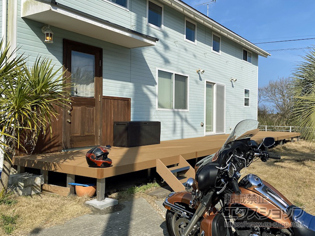 千葉県長生郡一宮町ののウッドデッキ リウッドデッキ 200 施工例