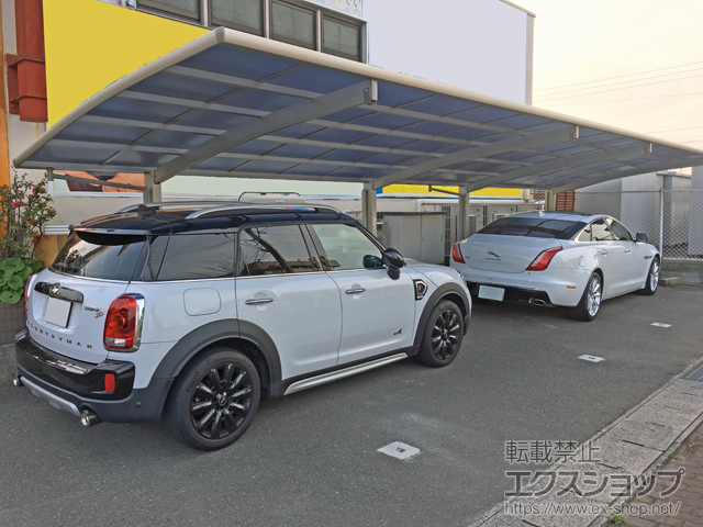 山口県長門市ののカーポート レイナポートグラン 縦連棟　積雪〜20cm対応 施工例