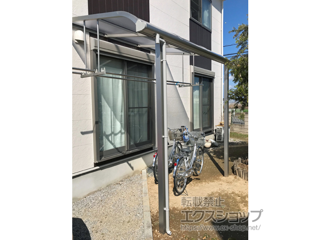 群馬県館林市ののテラス屋根 ソラリア R型 テラスタイプ 単体 積雪〜20cm対応 施工例