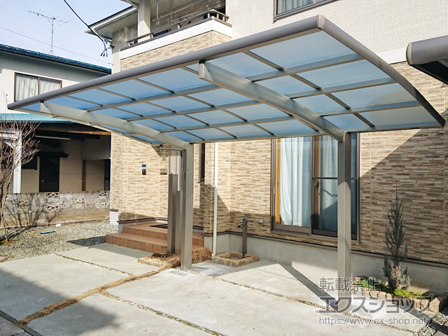 山形県天童市ののカーポート レイナポートグラン　積雪〜20cm対応 施工例