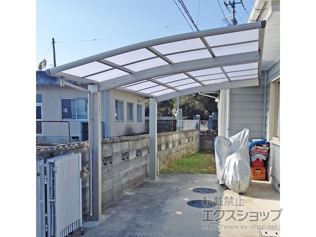 徳島県阿波市ののカーポート プレシオスポート 積雪〜20cm対応 施工例