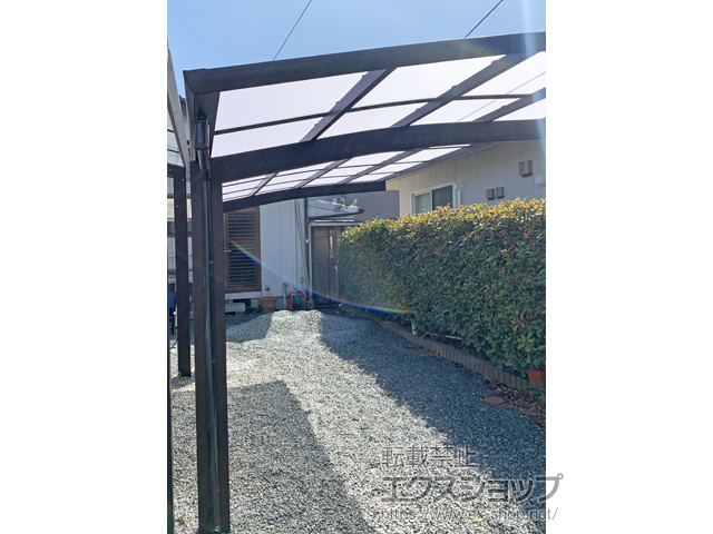 山口県防府市ののカーポート プレシオスポート 積雪〜20cm対応 施工例