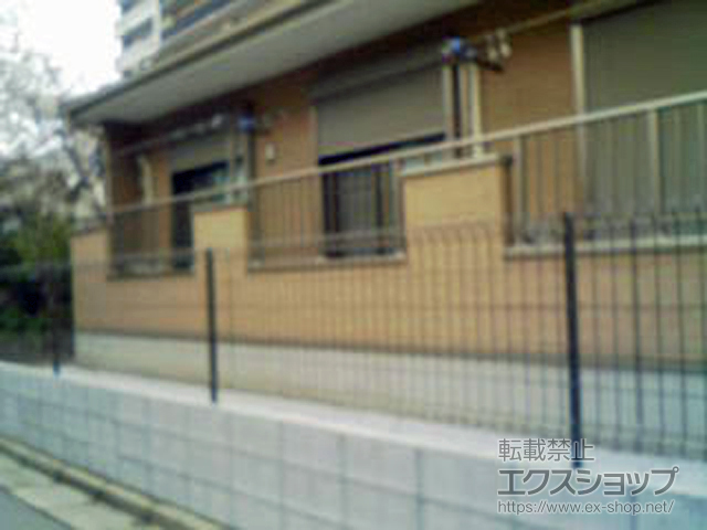 東京都江東区ののフェンス・柵 ハイグリッドフェンスUF8型 フリーポールタイプ 施工例