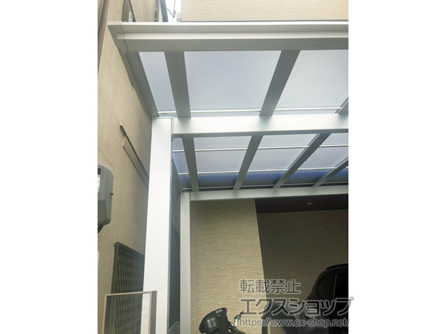 兵庫県神戸市ののカーポート ソリッドポート ワイド 積雪〜20cm対応 施工例