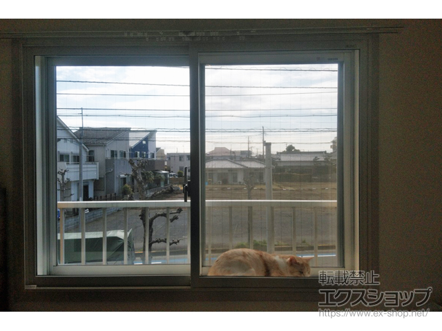 神奈川県藤沢市のの二重窓（内窓） インプラス ダストバリア仕様 引違い窓 2枚建 施工例