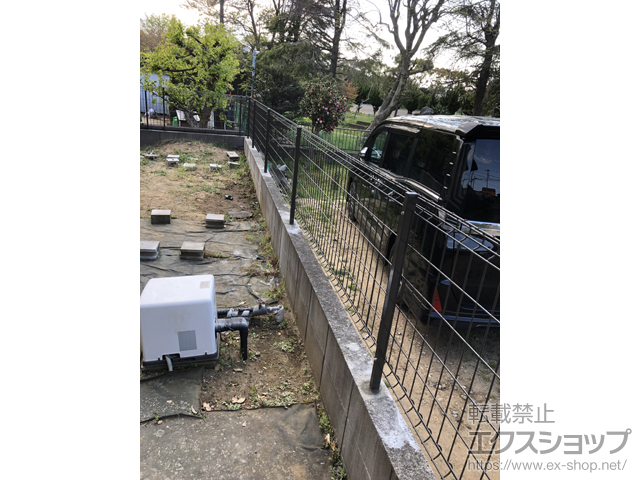 千葉県千葉市ののフェンス・柵 ハイグリッドフェンスUF8型 フリーポールタイプ 施工例