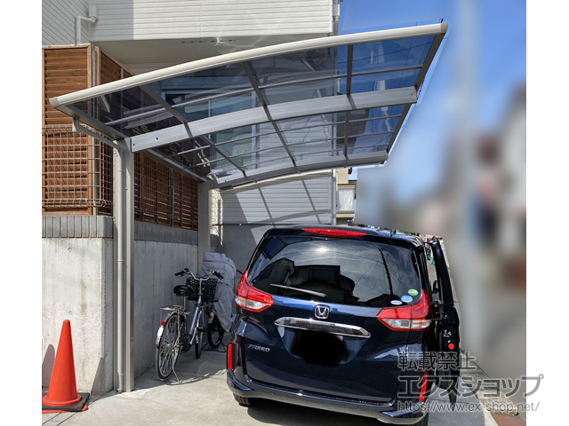 神奈川県横浜市ののカーポート プレシオスポート 積雪〜20cm対応 施工例