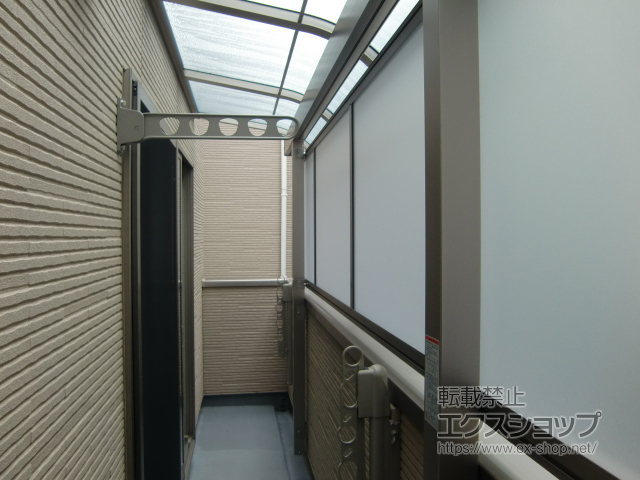 神奈川県川崎市ののバルコニー・ベランダ屋根 スピーネ R型 屋根タイプ 単体 積雪〜20cm対応 施工例