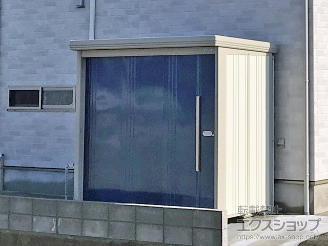 石川県白山市のの物置・屋外倉庫 Mr.ストックマンダンディ 多雪型 結露減少型 2200×1222×2110（ND-SZ2212） ND-SZ2212-DB 施工例