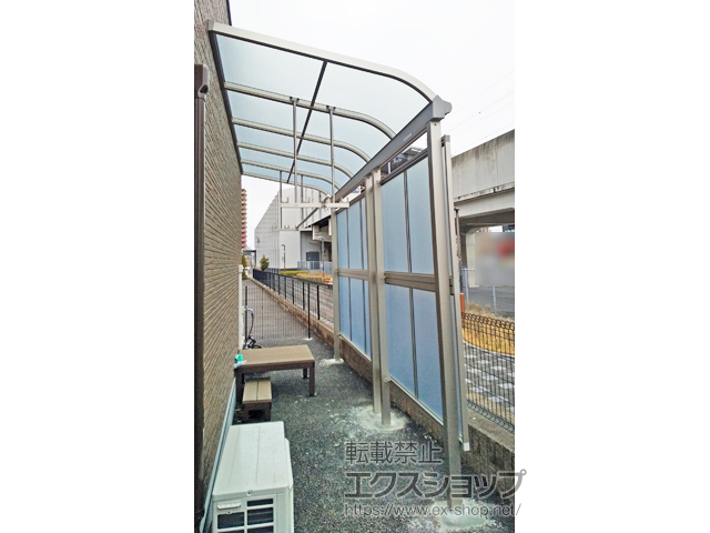 茨城県つくば市ののテラス屋根 ソラリア R型 テラスタイプ 単体 積雪〜20cm対応 施工例