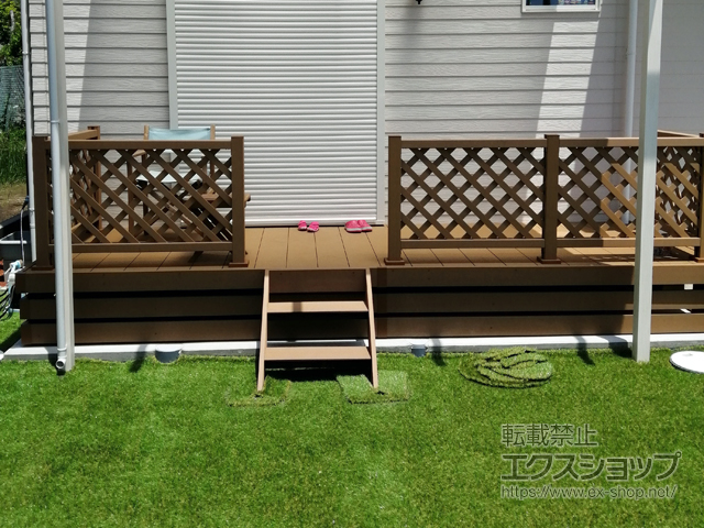 千葉県千葉市ののウッドデッキ リウッドデッキ 200 施工例