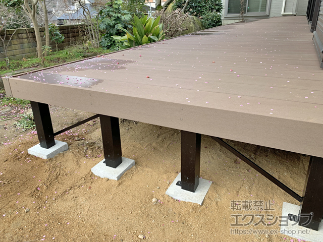 奈良県奈良市ののウッドデッキ リウッドデッキ 200 施工例