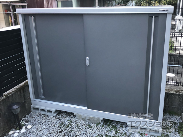 宮崎県宮崎市のの物置・屋外倉庫 シンプリー 一般型 1740×515×1303（MJX-175C-P） MJX-175C-P-PG 施工例