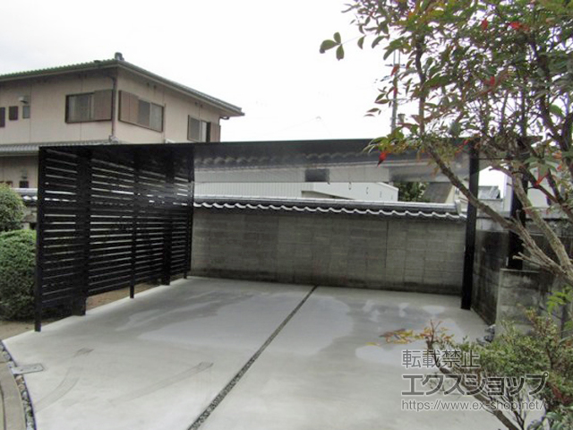 大阪府堺市ののカーポート カーポートSCワイド 積雪〜20cm対応 施工例