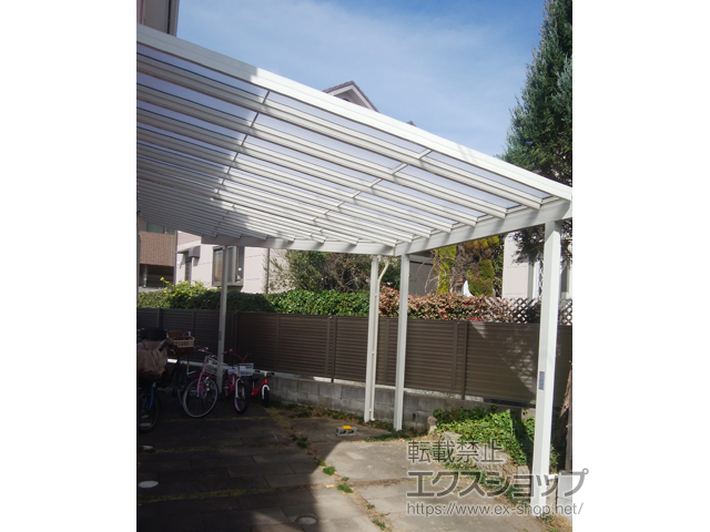 兵庫県川西市ののテラス屋根 スピーネ F型 テラスタイプ 単体 積雪〜20cm対応 施工例