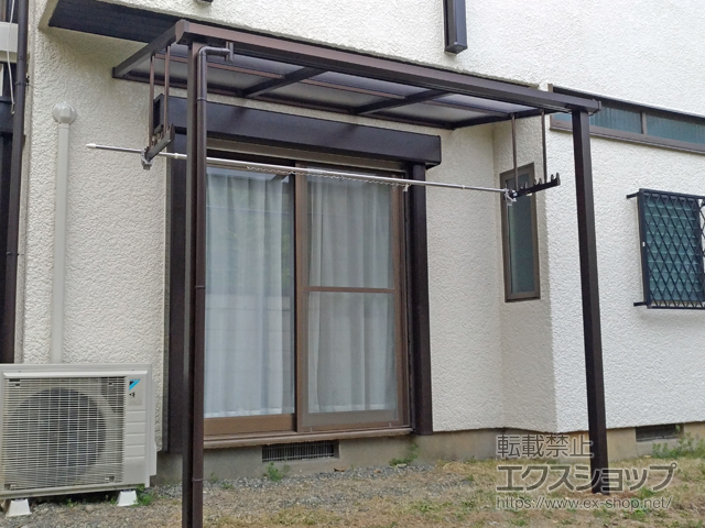 神奈川県横浜市ののテラス屋根 プレシオステラスII F型 テラスタイプ 単体 積雪〜20cm対応 施工例