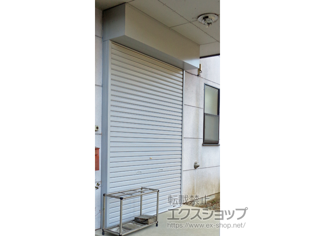 栃木県日光市ののガレージシャッター プラテアII スチールタイプ 手動式 施工例