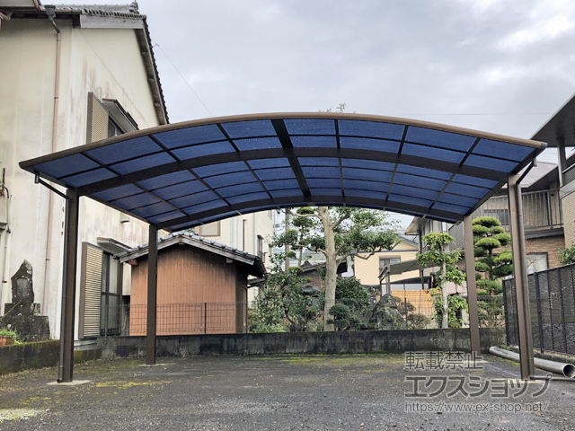 佐賀県嬉野市ののカーポート プレシオスポート ワイド 積雪〜20cm対応 施工例