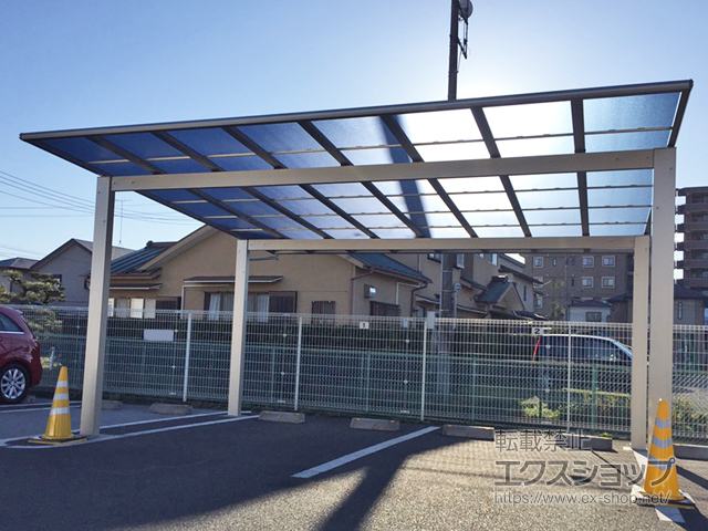 神奈川県小田原市ののカーポート エフルージュ ツイン 積雪〜20cm対応 施工例