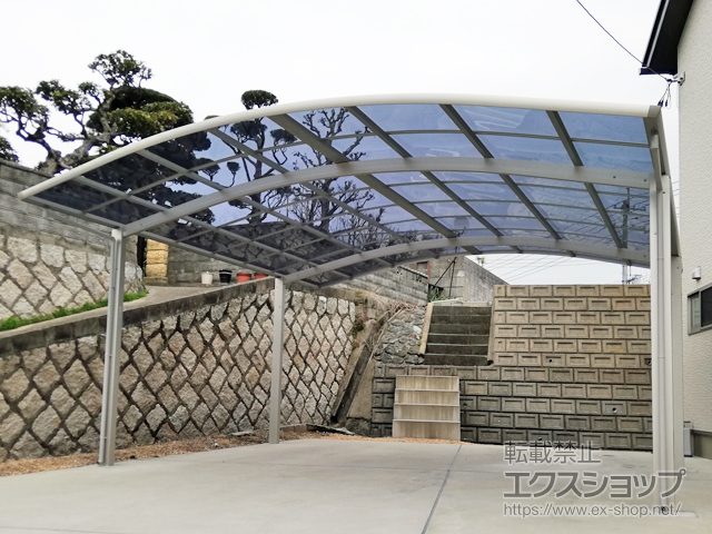 山口県宇部市ののカーポート レイナツインポートグラン　積雪〜20cm対応 施工例