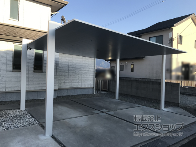 香川県観音寺市ののカーポート カーポートSCワイド 積雪〜20cm対応 施工例