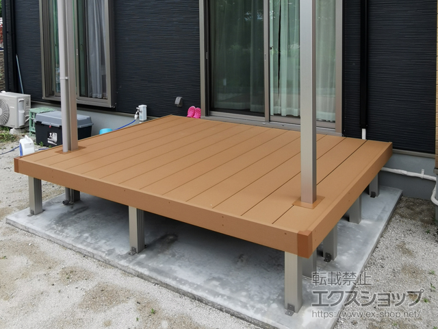 佐賀県佐賀市ののウッドデッキ リウッドデッキ 200 施工例