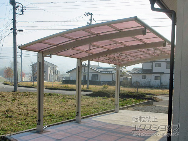 長野県飯田市ののカーポート レイナポートグラン 延長　積雪〜20cm対応 施工例