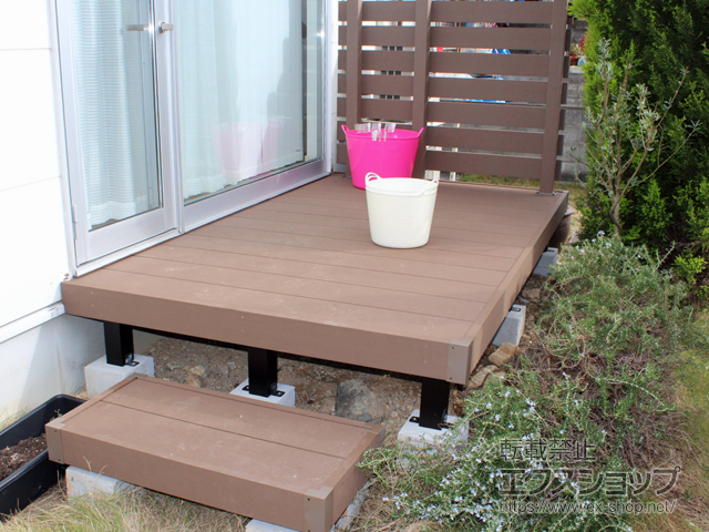 滋賀県大津市ののウッドデッキ マージウッドデッキ 施工例