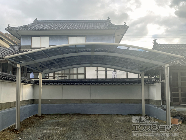 広島県尾道市ののカーポート レイナツインポートグラン　積雪〜20cm対応 施工例