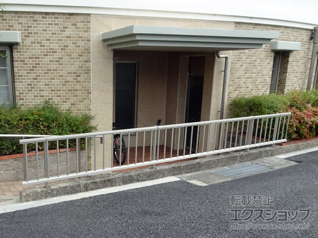 滋賀県大津市のValue Selectのフェンス・柵・塀 ミエッタフェンス 防犯たて格子タイプ 自由柱施工 施工例