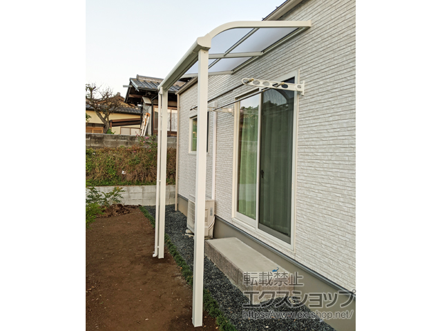 熊本県熊本市ののテラス屋根 ソラリア R型 テラスタイプ 単体 積雪〜20cm対応 施工例