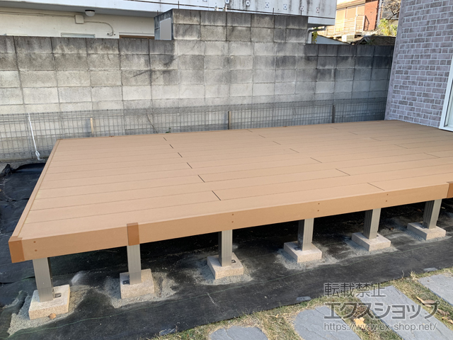 埼玉県坂戸市ののウッドデッキ リウッドデッキ 200 施工例