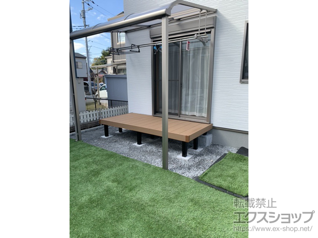 静岡県三島市ののウッドデッキ リウッドデッキ 200 施工例