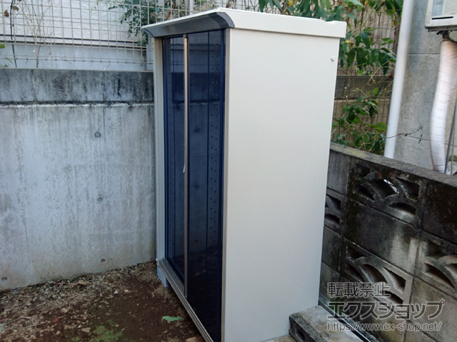 東京都中野区のの物置・屋外倉庫 グランプレステージジャンプ 1120×530×1600（GP-115B-T） GP-115B-T-DB 施工例